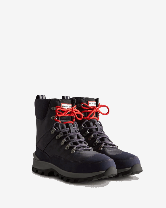 UK Hunter Men Insulated Recycled Polyester Commando Boots Navy/Blue Mineral 28BV574