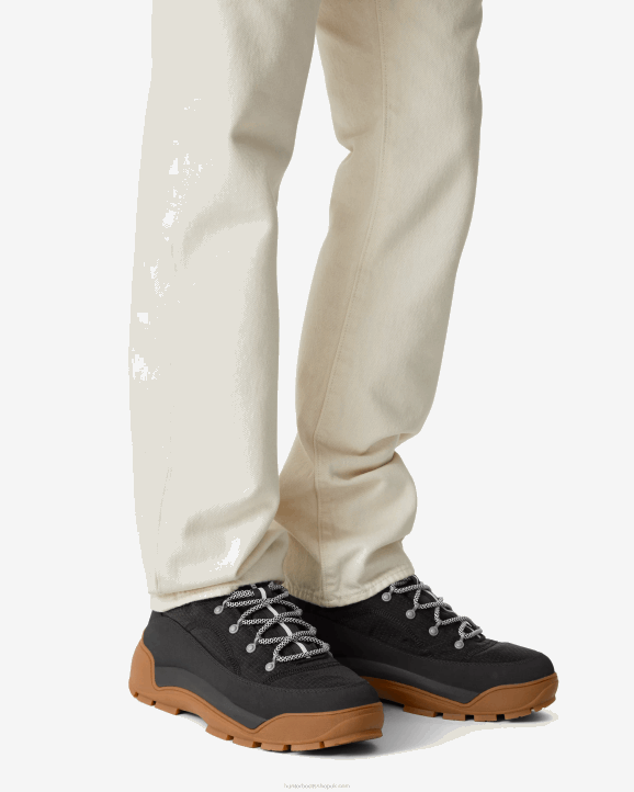 UK Hunter Men Travel Explorer Lace-Up Commando Boots Black 28BV576