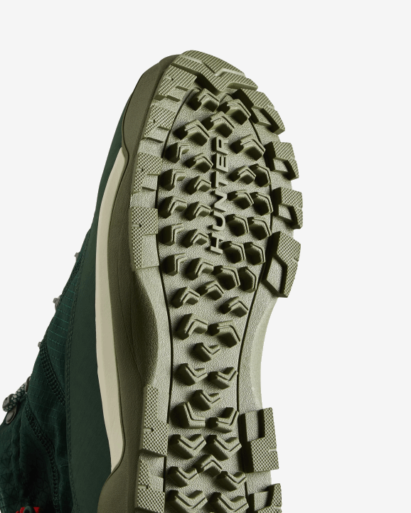 UK Hunter Men Travel Explorer Lace-Up Commando Boots Thicket Green/Shaded White/Linear Rainbow 28BV577