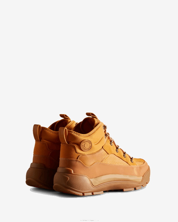 UK Hunter Men Urban Explorer Lace-Up Leather Commando Boots Folk Amber/Gum 28BV590