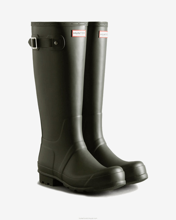 UK Hunter Men Original Tall Rain Boots Dark Olive 28BV516