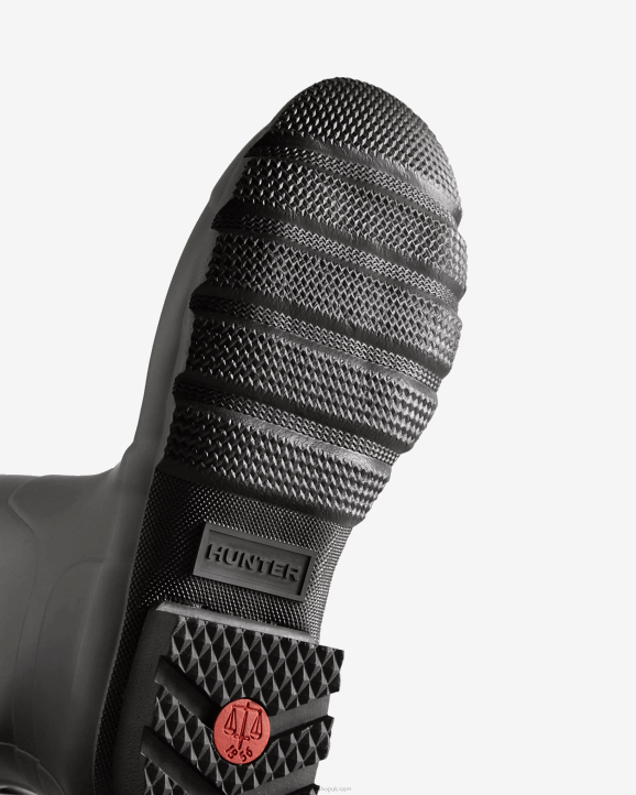 UK Hunter Men Tall Side Adjustable Rain Boots Black 28BV561