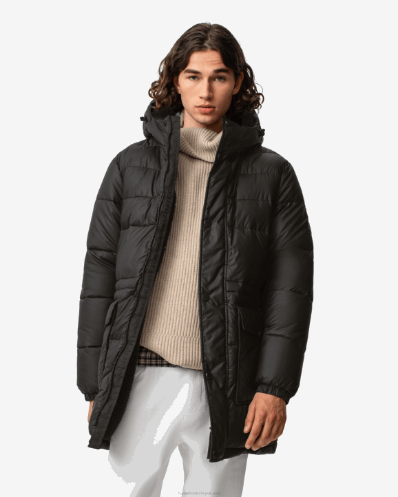 UK Hunter Men Intrepid Insulated Long Puffer Coat Hunter Black 28BV608