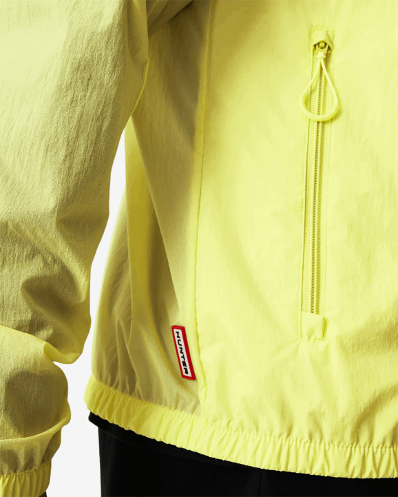 UK Hunter Men Travel Recycled Nylon Shell Jacket Zesty Yellow 28BV607