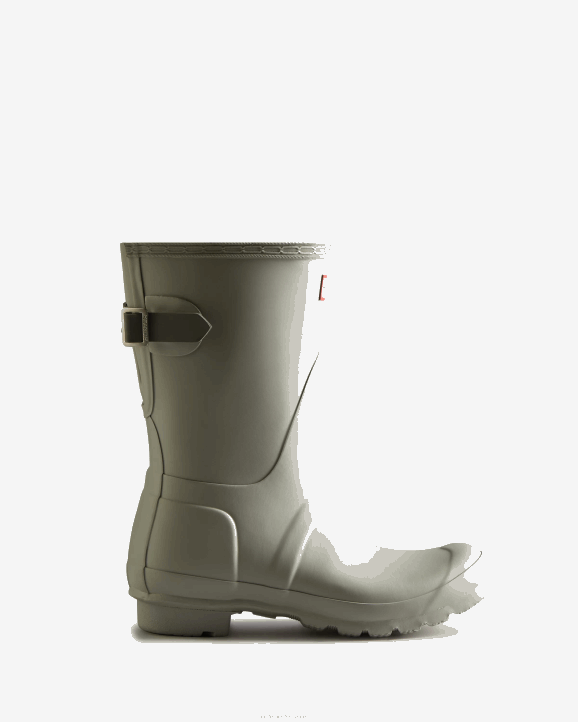 UK Hunter Women Short Back Adjustable Rain Boots Ice Grey/Urban Grey 28BV173