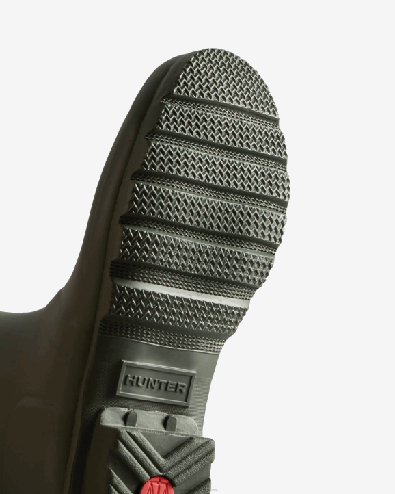 UK Hunter Women Short Back Adjustable Rain Boots Maa Green/Wild Green 28BV307