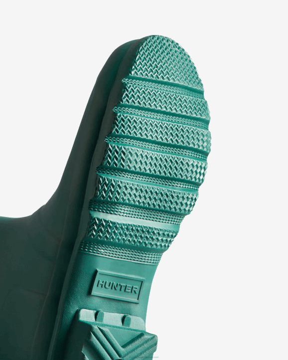 UK Hunter Women Tall Back Adjustable Rain Boots Loch Awe Blue/Glenmore Rose 28BV225