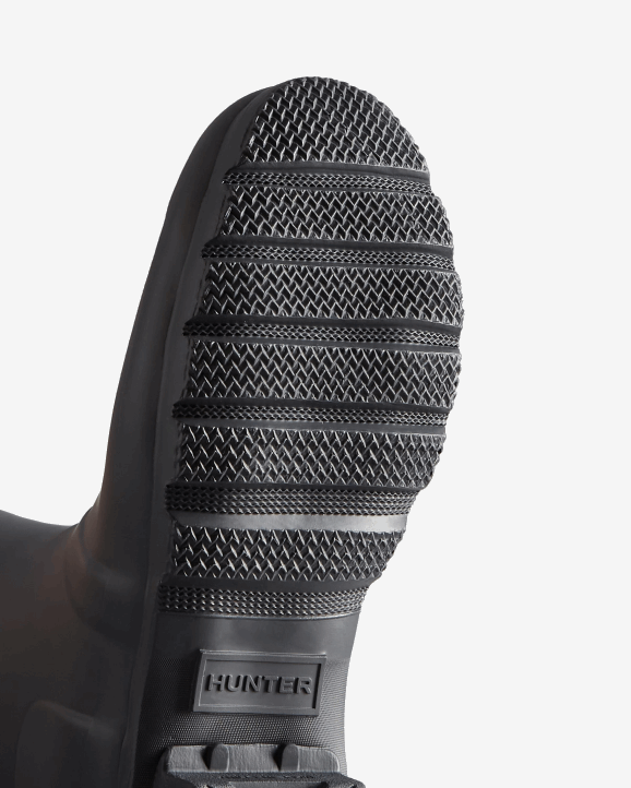 UK Hunter Women Tall Back Adjustable Rain Boots Slate Grey 28BV188