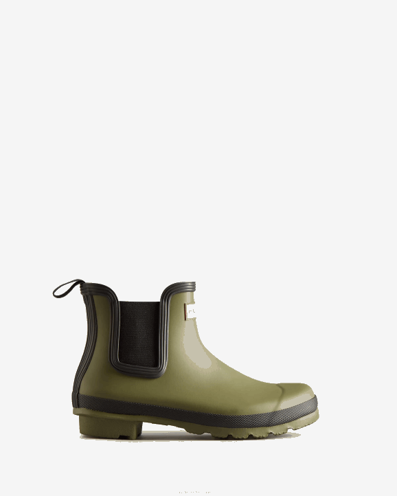 UK Hunter Women Original Chelsea Boots Olive/Black 28BV217