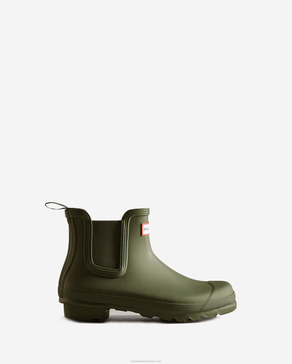 UK Hunter Women Original Chelsea Boots Olive Leaf 28BV87