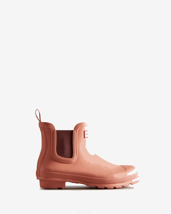 UK Hunter Women Original Chelsea Boots Rough Pink 28BV177