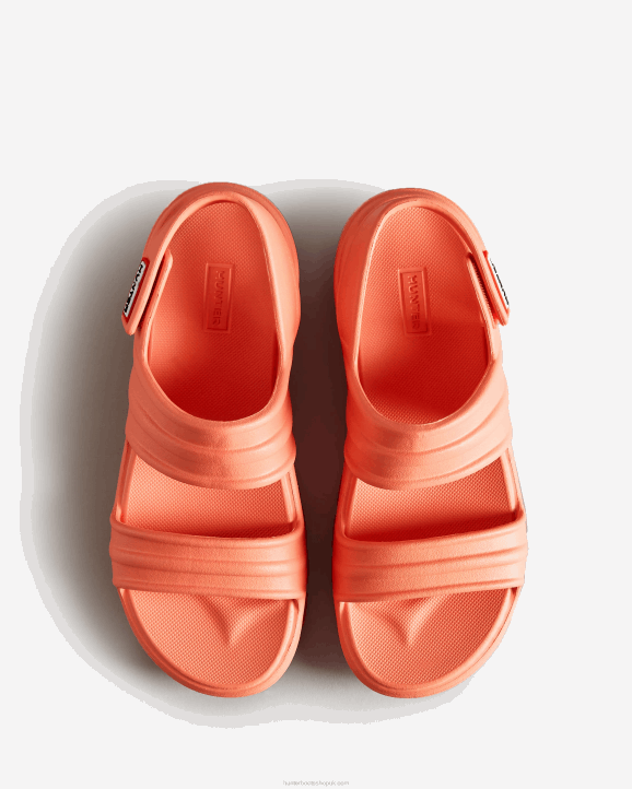 UK Hunter Women Bloom Sandal Sun-Cup Orange/Rowan Pink 28BV200