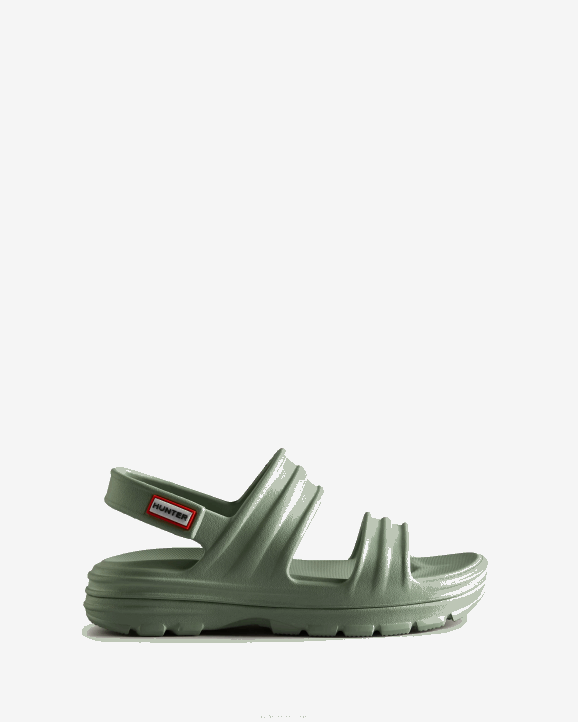 UK Hunter Women Bloom Sandal Sweet Gale Green 28BV287