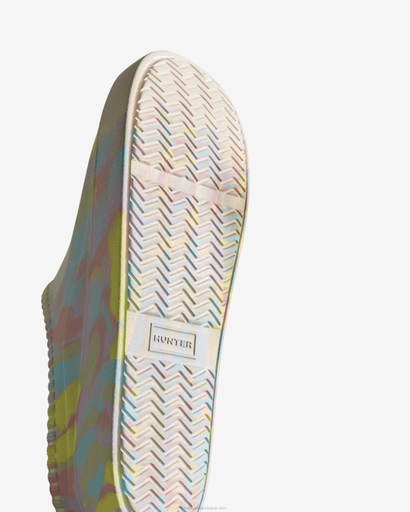 UK Hunter Men In/Out Bloom Clogs Shaded White 28BV235