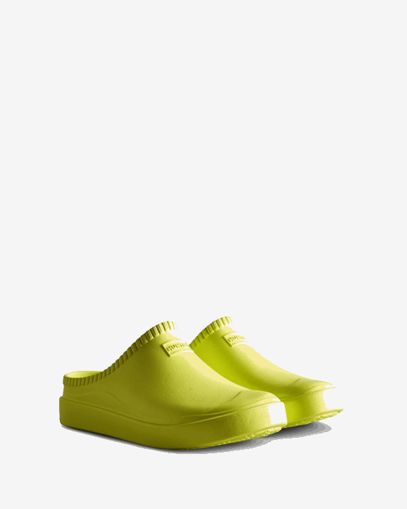 UK Hunter Men In/Out Bloom Clogs Zesty Yellow 28BV234