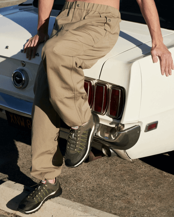 UK Hunter Men Travel Sneaker Lichen Green/Thicket Green/Shaded White/Black 28BV584