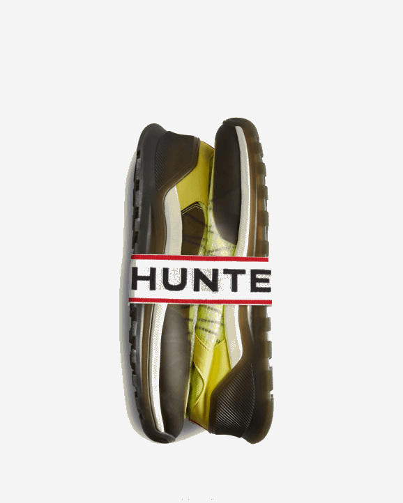 UK Hunter Men Travel Sneaker Zesty Yellow/Shaded White/Black 28BV585