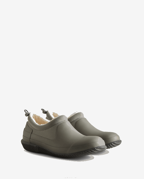 UK Hunter Women Insulated Vegan Shearling Shoe Tundra Grey/Docker Grey/White Willow 28BV265