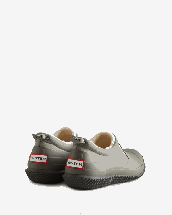 UK Hunter Women Insulated Vegan Shearling Shoe Tundra Grey/Docker Grey/White Willow 28BV265