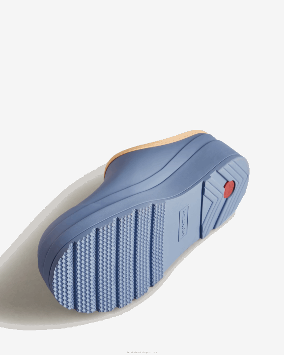 UK Hunter Women Play Clogs Stornaway Blue/Summit Rise Peach 28BV144