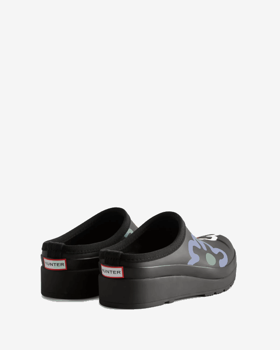 UK Hunter Women Play Flower Pop Print Clogs Flower Pop Print 28BV116