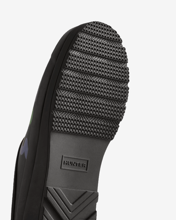 UK Hunter Women Play Flower Pop Print Clogs Flower Pop Print 28BV116