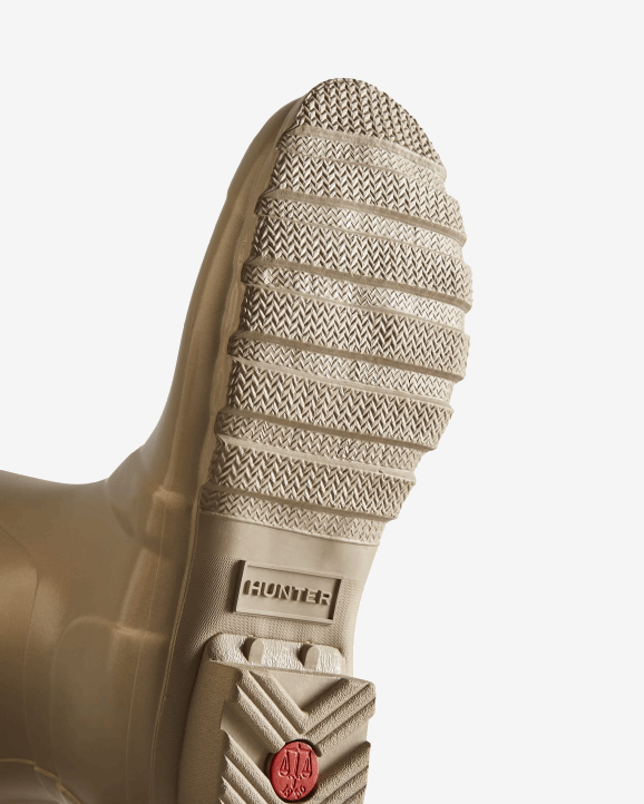 UK Hunter Women Nebula Short Rain Boots Pale Gold 28BV156