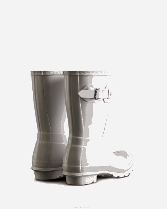 UK Hunter Women Original Short Gloss Rain Boots White 28BV210