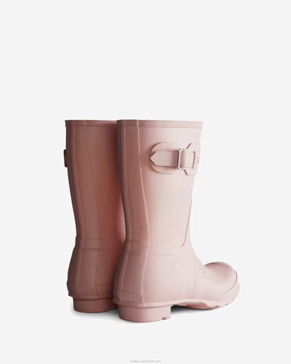 UK Hunter Women Original Short Rain Boots Faded Rose 28BV17