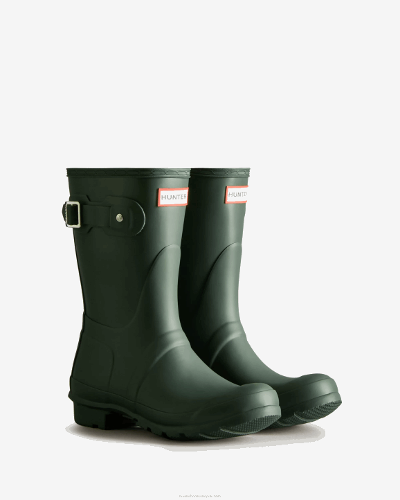 UK Hunter Women Original Short Rain Boots Hunter Green 28BV18