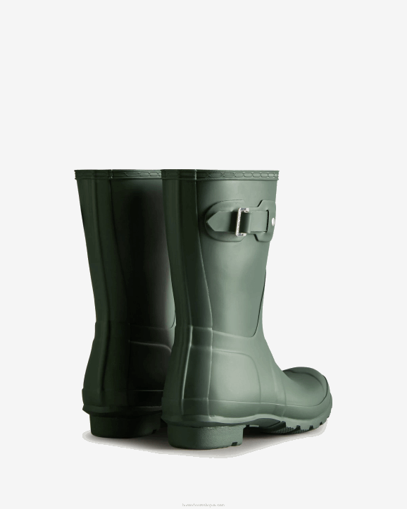 UK Hunter Women Original Short Rain Boots Hunter Green 28BV18