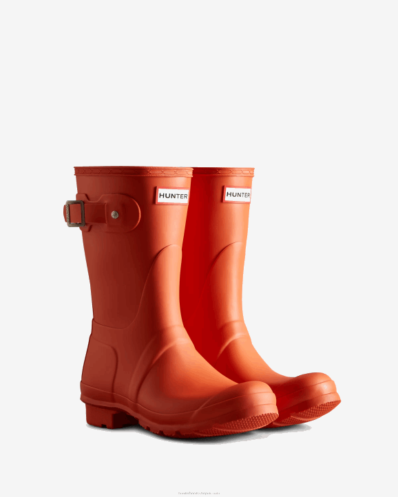 UK Hunter Women Original Short Rain Boots Rorbu Rust 28BV171