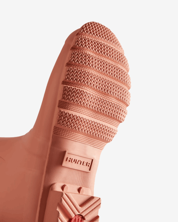 UK Hunter Women Original Short Rain Boots Rough Pink 28BV172