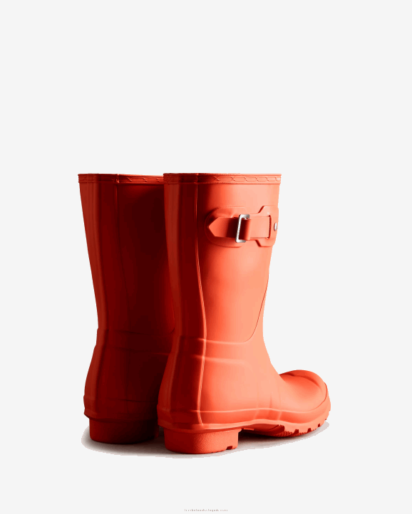 UK Hunter Women Original Short Rain Boots Sun-Cup Orange 28BV306