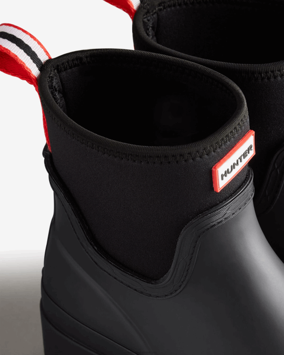 UK Hunter Women Play Short Neoprene Rain Boots Black 28BV125