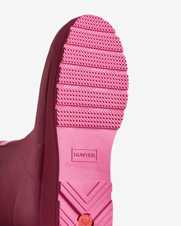 UK Hunter Women Play Short Rain Boots Prismatic Pink 28BV310