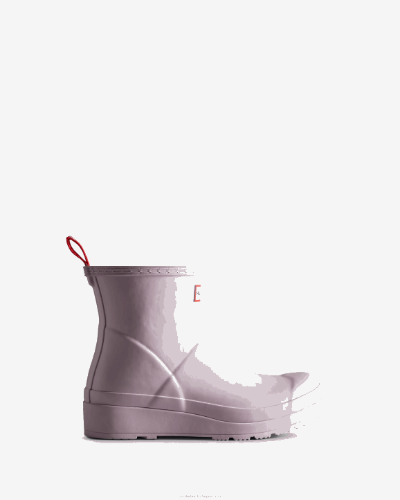 UK Hunter Women Play Short Rain Boots Tempered Mauve 28BV36