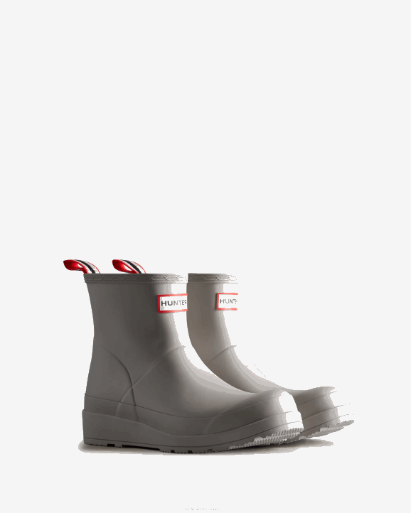 UK Hunter Women Play Short Rain Boots Zinc Grey 28BV37