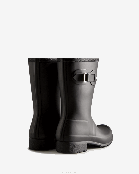 UK Hunter Women Tour Foldable Short Rain Boots Black 28BV160