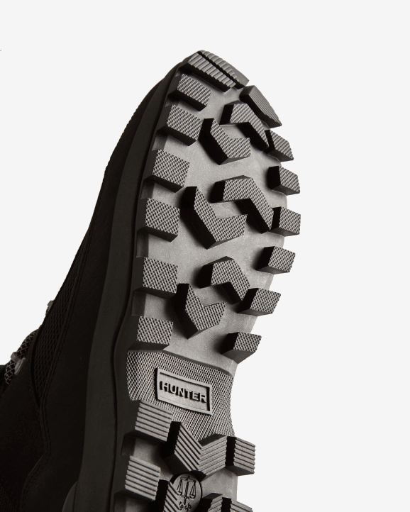 UK Hunter Women Explorer Insulated Lace-Up Commando Boots Black 28BV299