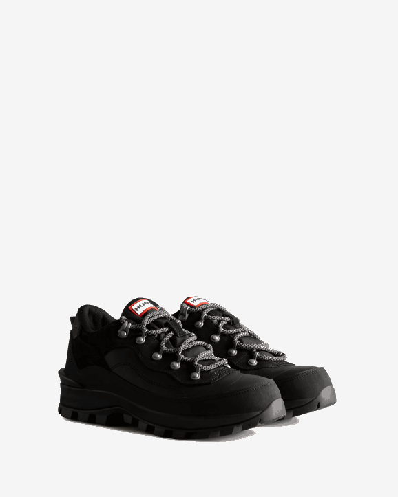 UK Hunter Women Explorer Insulated Leather Shoes Black 28BV270