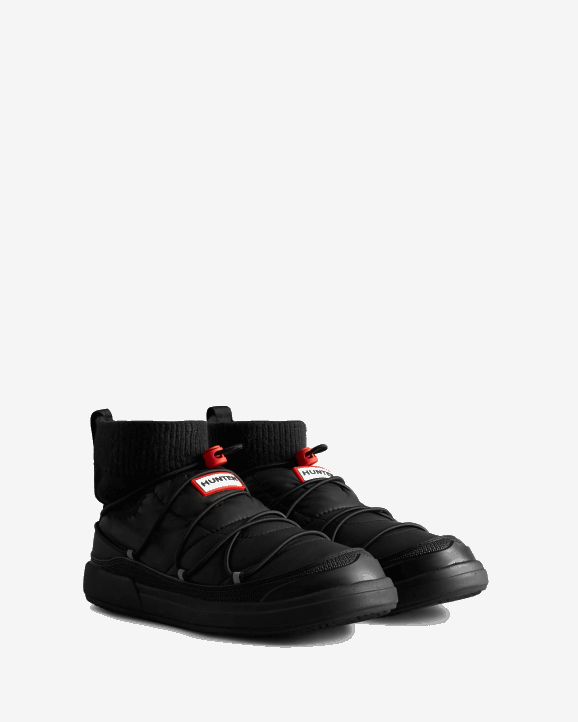 UK Hunter Women In/Out Insulated Lace Up Slipper Boot Black 28BV301