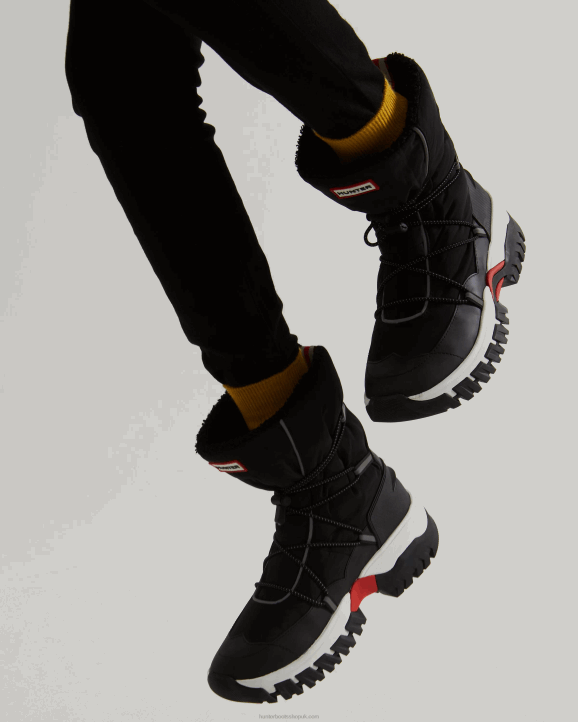 UK Hunter Women Insulated Recycled Polyester Snow Boots Black 28BV321