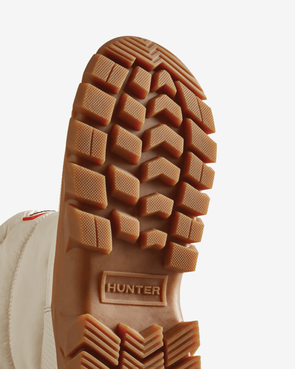 UK Hunter Women Intrepid Insulated Short Snow Boots White Willow/Gum 28BV319