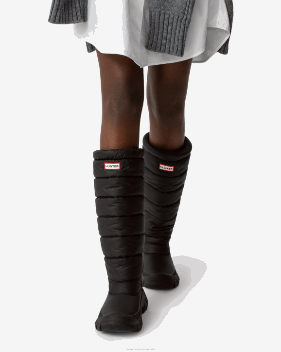 UK Hunter Women Intrepid Insulated Tall Snow Boots Black 28BV122