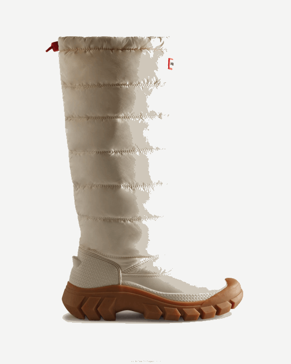 UK Hunter Women Intrepid Insulated Tall Snow Boots White Willow/Gum 28BV322