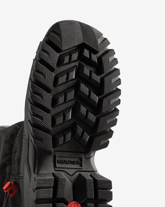 UK Hunter Women Wanderer Insulated Short Slouch Snow Boots Black 28BV150