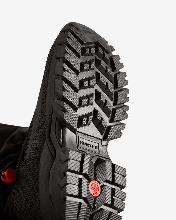 UK Hunter Women Wanderer Insulated Tall Slouch Snow Boots Black 28BV256