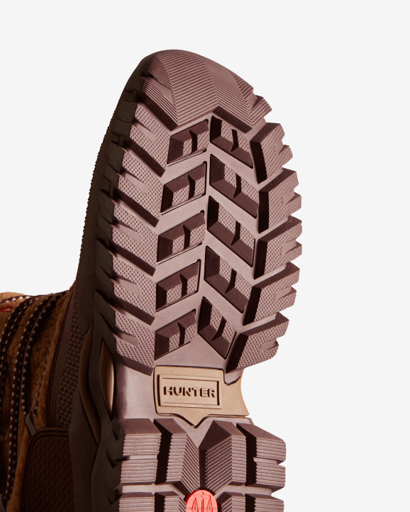 UK Hunter Women Wanderer Vegan Shearling Insulated Short Snow Boots Mawson Creek/Muted Berry 28BV304