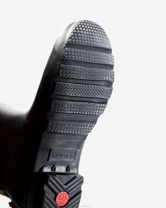 UK Hunter Women Club Bum Hunter Backstrap Tall Rain Boots Black 28BV230